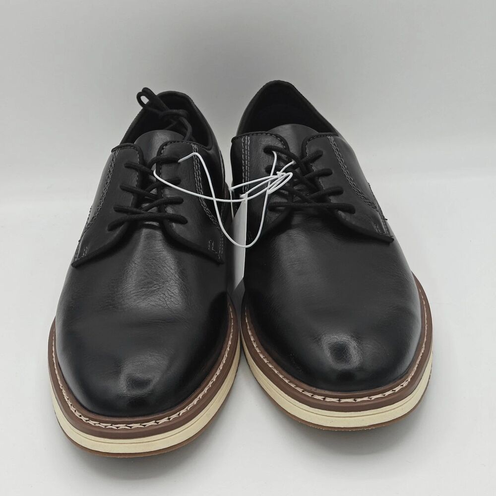 Steve Madden P-Jansen Oxford Shoes Men’s Professional Dress Black Pick Size - Picture 5 of 5